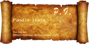 Pandia Itala névjegykártya
